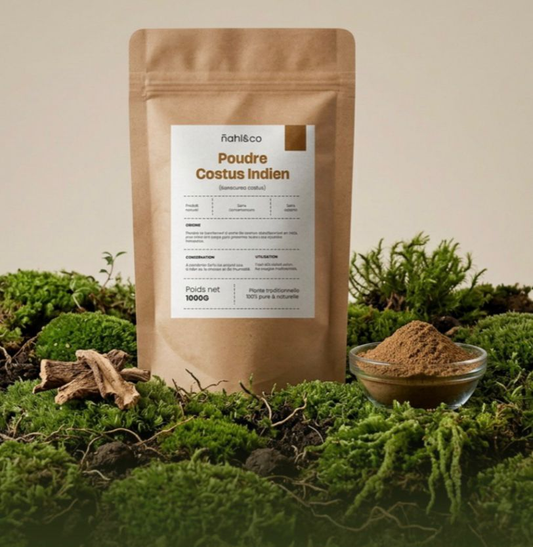 Nahl & Co – Poudre de Costus Indien 1000g | Pureté & Bien-Être Naturel
